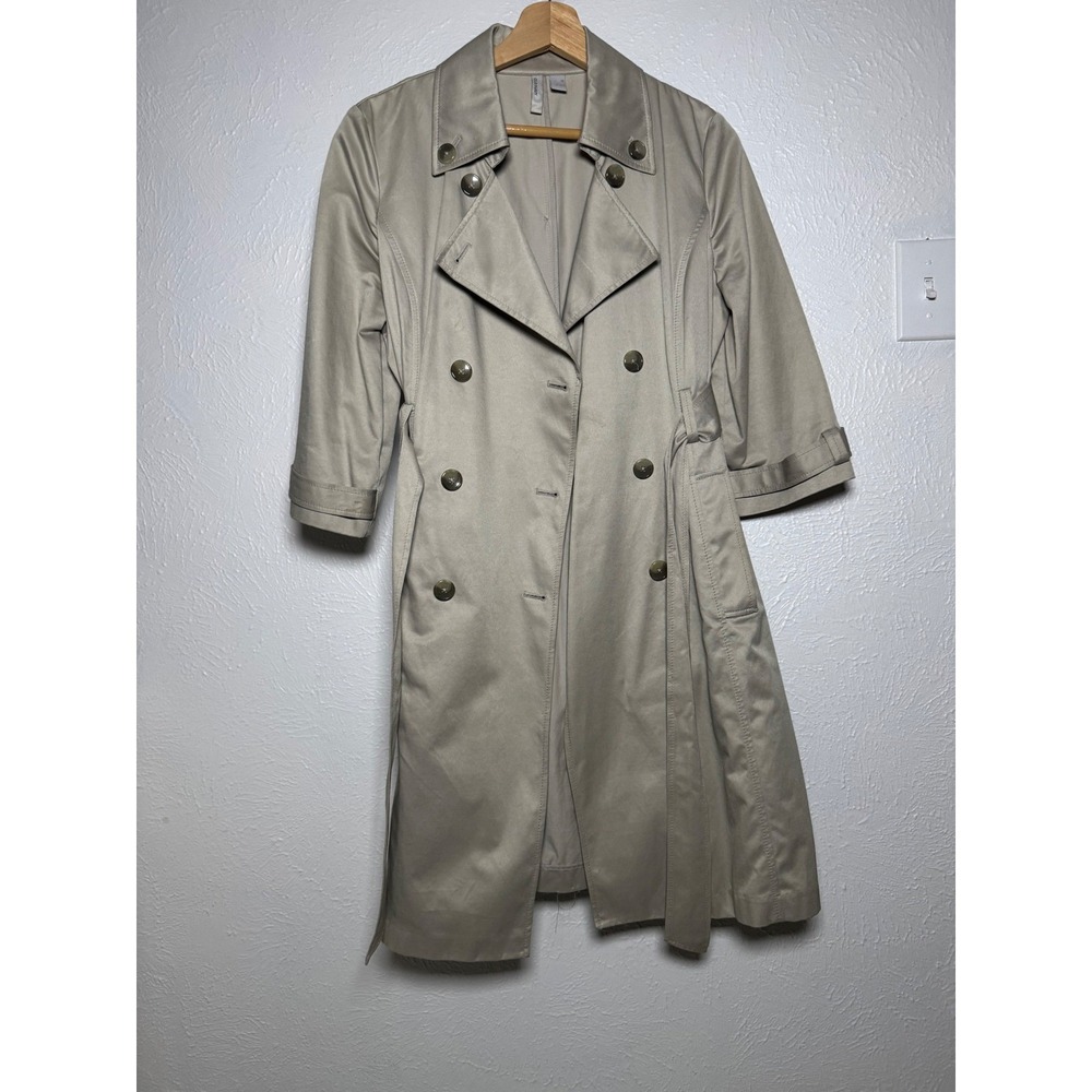 Old Navy Beige Double-Breasted Trench Coat